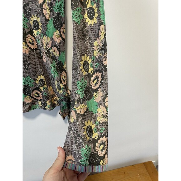 Johnny Was Floral Long Sleeve Blouse No Size No Material Tag See Measurements. - Picture 4 of 8
